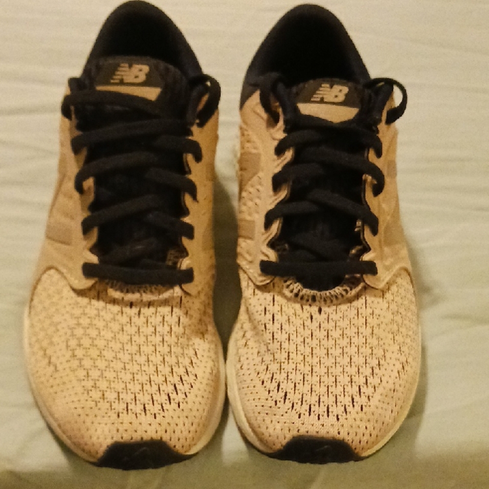 New Balance Womens Light Pink And Dark Blue Running Shoes